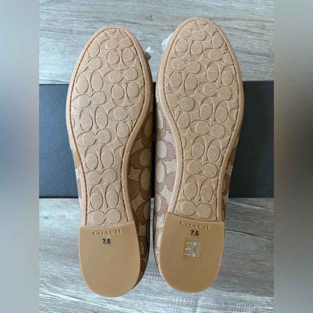 Coach Tan Signature Loafers - Picture 2 of 6